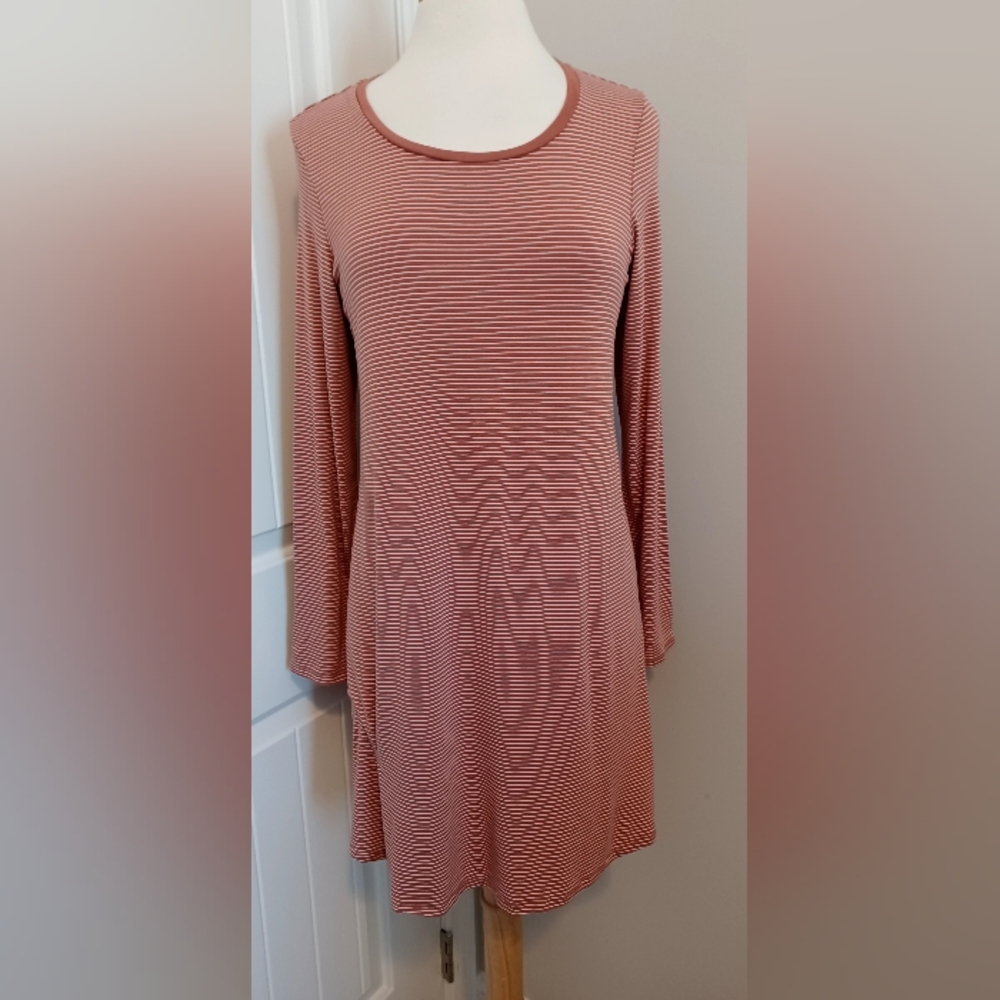 Love Fire Swing Dress Sz Large Stripes. #0027
